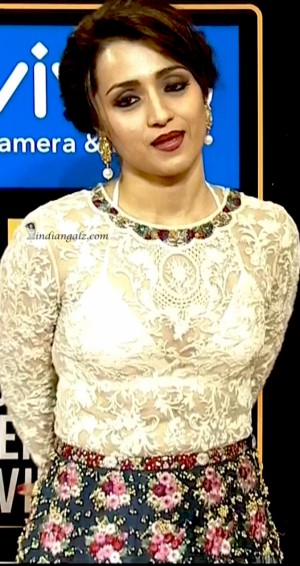Trisha Krishnan Hot sexy transparent white dress 5 (1)